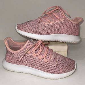 Pre-Owned Adidas Tubular Shadow Haze Coral White BB8871 Shoes Sneakers Size 7